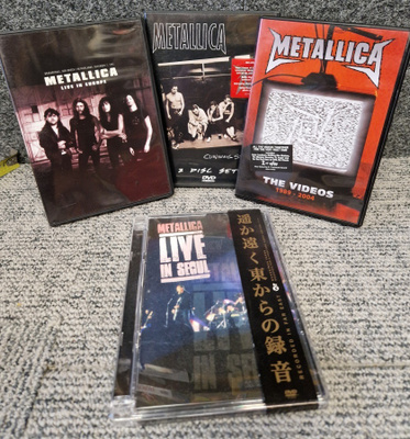 Metallica neljä dvd:tä huippukuntoisia