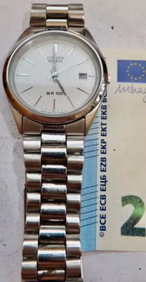 VANHA Kello Citizen WR 100 Water Resistant Alkup. Ranneke