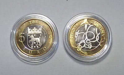 Suomi 5 € 2011 Häme, Eränkäynti, Ansalanka ja linnunkynsi