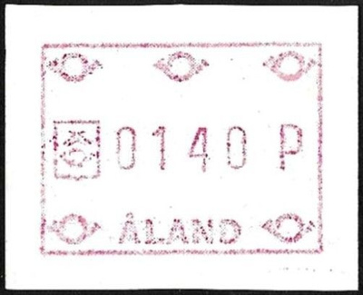 Åland 1988 Yleismerkit FRAMA 1,40 mk ** LaPe ATM Å 2