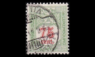 Luxemburg P-19A o Porto 75 C (12½) (1922)