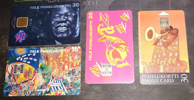 Puhelukortteja 4 kpl Pori Jazz
