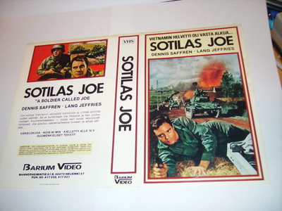 Vhs kansipaperi Fix - SOTILAS JOE (Sis.postikulut)