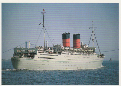 LAIVAKORTTI - S/S MAURETANIA