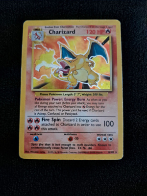 Charizard base set unlimited 4/102
