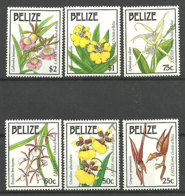ORKIDEAT kukat kukka-aiheinen sarja BELIZE 1992 **