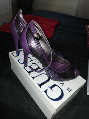 GUESS avokkaat, lilat, paljetteja, koko 38,UUSI