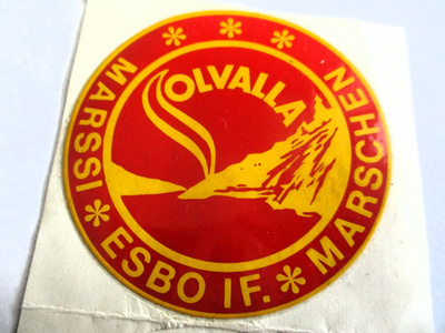 Tarra Solvalla marssi Esbo If. halk 6cm käyttämätön