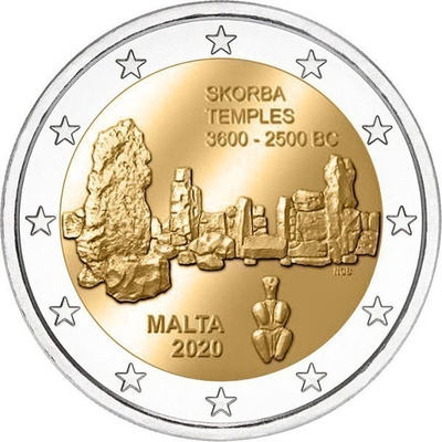 ** MALTA 2€ 2020 Skorba pillerissä **