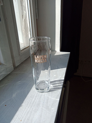 Vintage Lapin Kulta Premium olutlasi 4dl, 1990-luku, ysäri