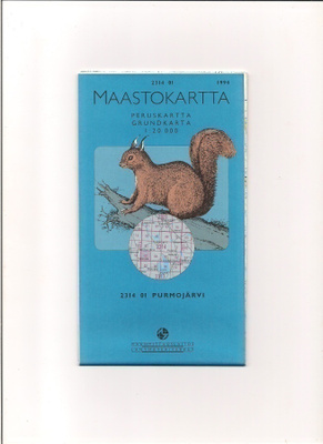 Maastokartta 1:20 000 Purmojärvi