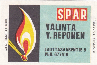 Helsinki, Valinta V. Reponen, Lauttasaarentie  5  SPAR   4/7