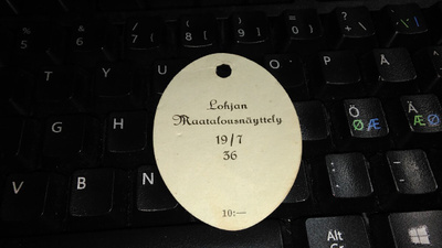 Rintamerkki Lohja Maatalousnäyttely 1936 26/5
