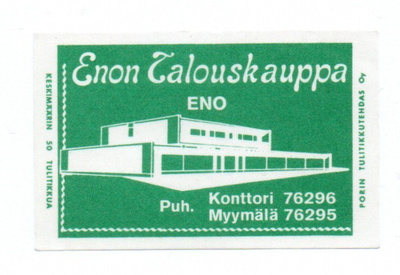 Porin Tulitikkutehdas Enon Talouskauppa ENO.