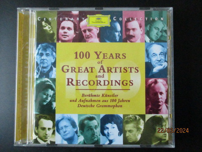 100 YEARS OF GREAT ARTISTS AND RECORDINGS (CD)