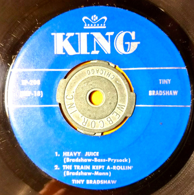 TINY BRADSHAW-Train Kept A-Rollin,KING-EP 208 7"