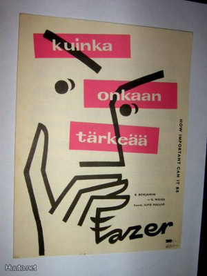 Fazer nuottivihko : Kuinka onkaan tärkeää