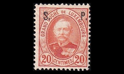 Luxemburg 49B * Virkamerkki 20 C (12½) (1891)