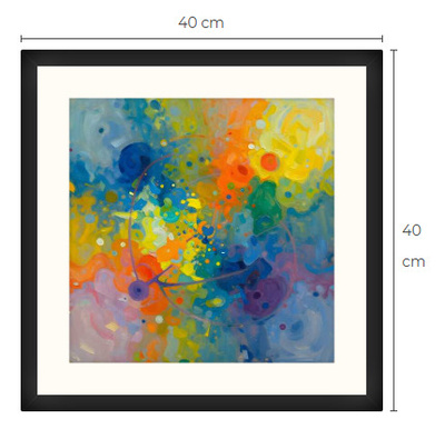 Uusi uniikki abstrakt art print taulu 40 cm x 40 cm