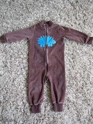 meandi / me&i JUMPSUIT, 62/68 cm, ruskea SIILI, velouria