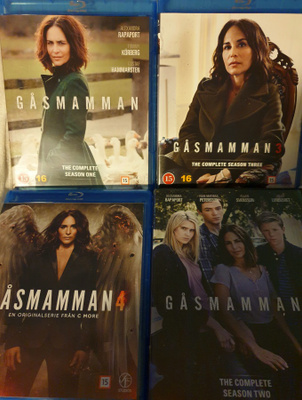 BLU-RAY GÅSMAMMAN 1, 3, 4 GÅSMAMMAN 2. DVD