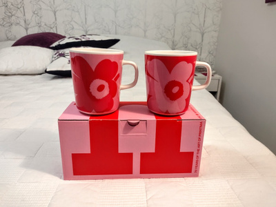 Juhla Unikko mukipaketti 2 mukia 42e (Marimekko)