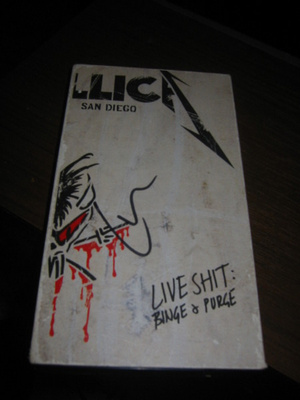 METALLICA - LIVE SHIT BINGE & PURGE VHS LARSIN NIMMARILLA