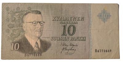 10 Markkaa 1963 ilman Litt B6770669