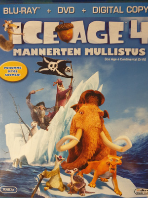 ICE AGE MANNERTEN MULLISTUS BLU-RAY + DVD