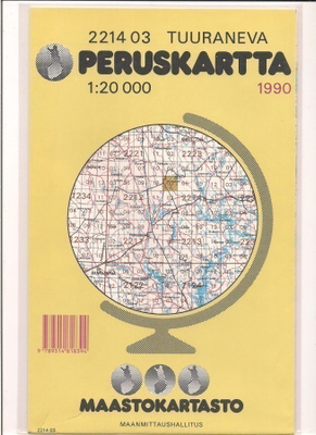 Peruskartta 1:20 000 Tuuraneva