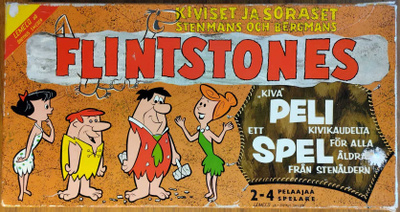 FLINTSTONES lautapeli 1960-luku – suomeksi ja ruotsiksi