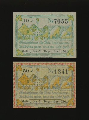 Saksa Notgeld 10, 50 Pfennig, Altusried
