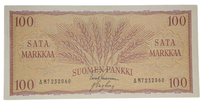 100 Markkaa 1957 AM7232060