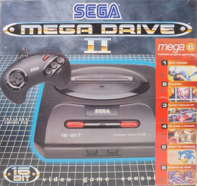 Sega Mega Drive II Console With Mega Games 6