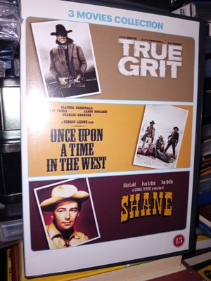 3dvd Shane / Huuliharppukostaja  / True Grit ( SIS POSTIKULU