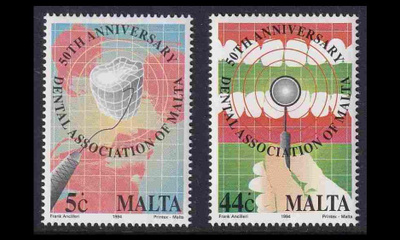 Malta 924-5 ** Hammaslääkäriliitto 50v (1994)