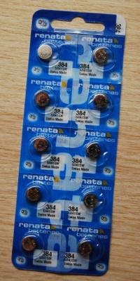 Renata 384 SR41SW – Hopeaoksidiparisto, 10 kpl.