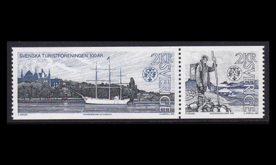 Ruotsi 1340-1p2 ** Turismiyhdistys 100v (1985)