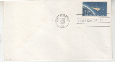USA FDC 1962 Project mercury