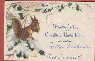 Lucie Lundberg Orava oksalla - sij.kortti