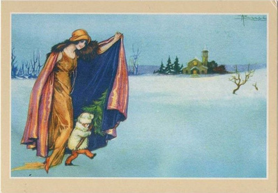kortti ** Lapsi ja joulu - erilaisia vanhanaikaisiakin