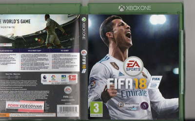 Fifa 18	(62 373)	k		XBOXONE					jalkapallo		3 - ikäraja	A1 -