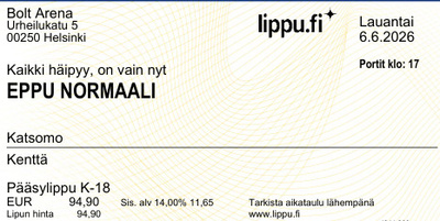 Eppu Normaali: Kaikki häipyy, on vain nyt 6.6