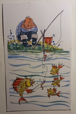 Kala opettaa madon vaaroja - kalastajaa harmittaa, p.1971