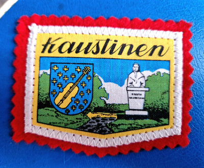 Kaustinen vintage kangasmerkki