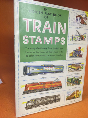 The Golden Play Book of Train Stamps 1955