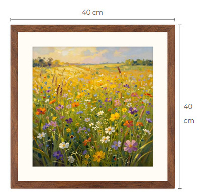 Uusi uniikki kesämaisema art print taulu 40 cm x 40 cm