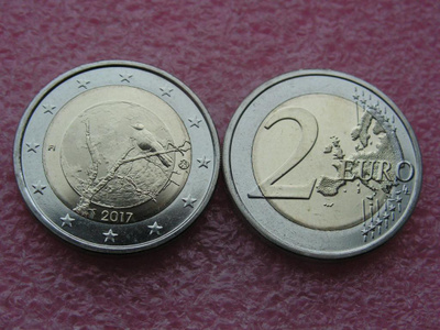 Suomi 2 € 2017 Suomalainen luonto UNC