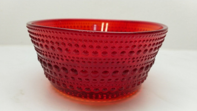 Oiva Toikka Kastehelmi kulho 23 cl, karpalo, Iittala