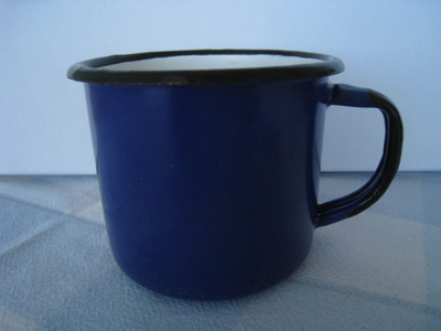 Emalimuki sinivalkoinen retro Puola